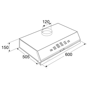 GAMMA ETNA Onderbouw Afzuigkap TO250TWT 60 Cm Kopen