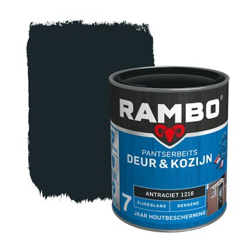 Rambo Pantserbeits Deur Kozijn Zijdeglans Dekkend Antraciet Ml