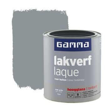 GAMMA Lakverf Voor Buiten Zinkgrijs Hoogglans 750 Ml GAMMA