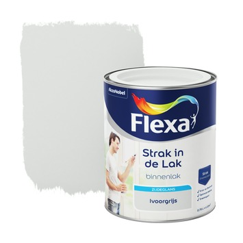 Flexa Strak In De Lak Voor Binnen Ivoorgrijs Zijdeglans 750 Ml GAMMA