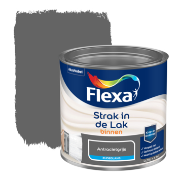 Flexa Strak In De Lak Binnenlak Zijdeglans Antracietgrijs 250 Ml GAMMA