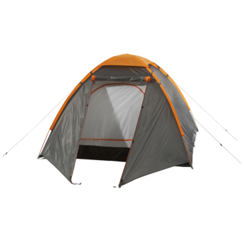 Koepeltent oranje/grijs