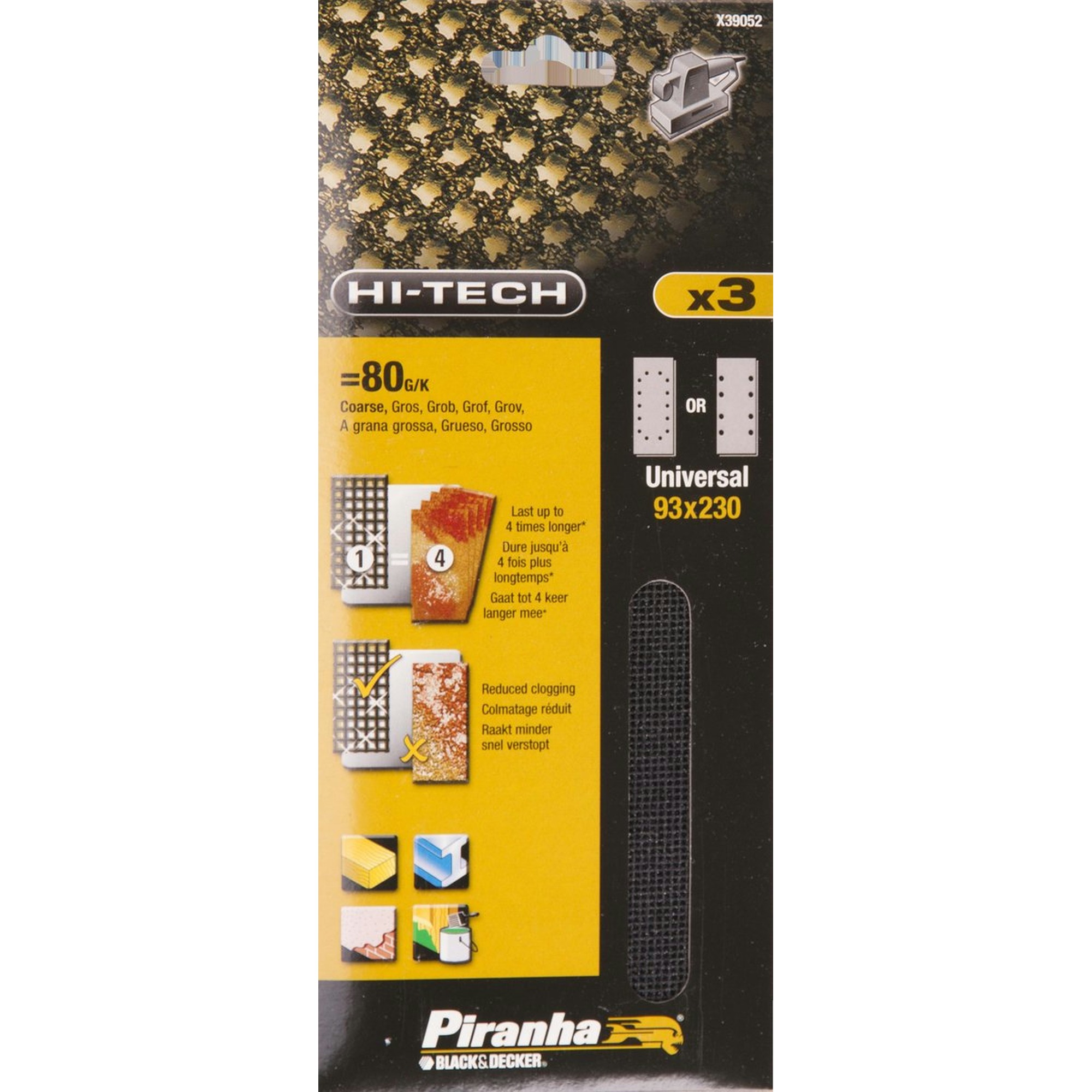 Piranha Schuurgaas 93X230Mm K80 X39052 Xj piranha kopen in de aanbieding