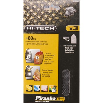 Piranha schuurgaas voor BLACK+DECKER multischuurmachine K80 X39092-XJ
