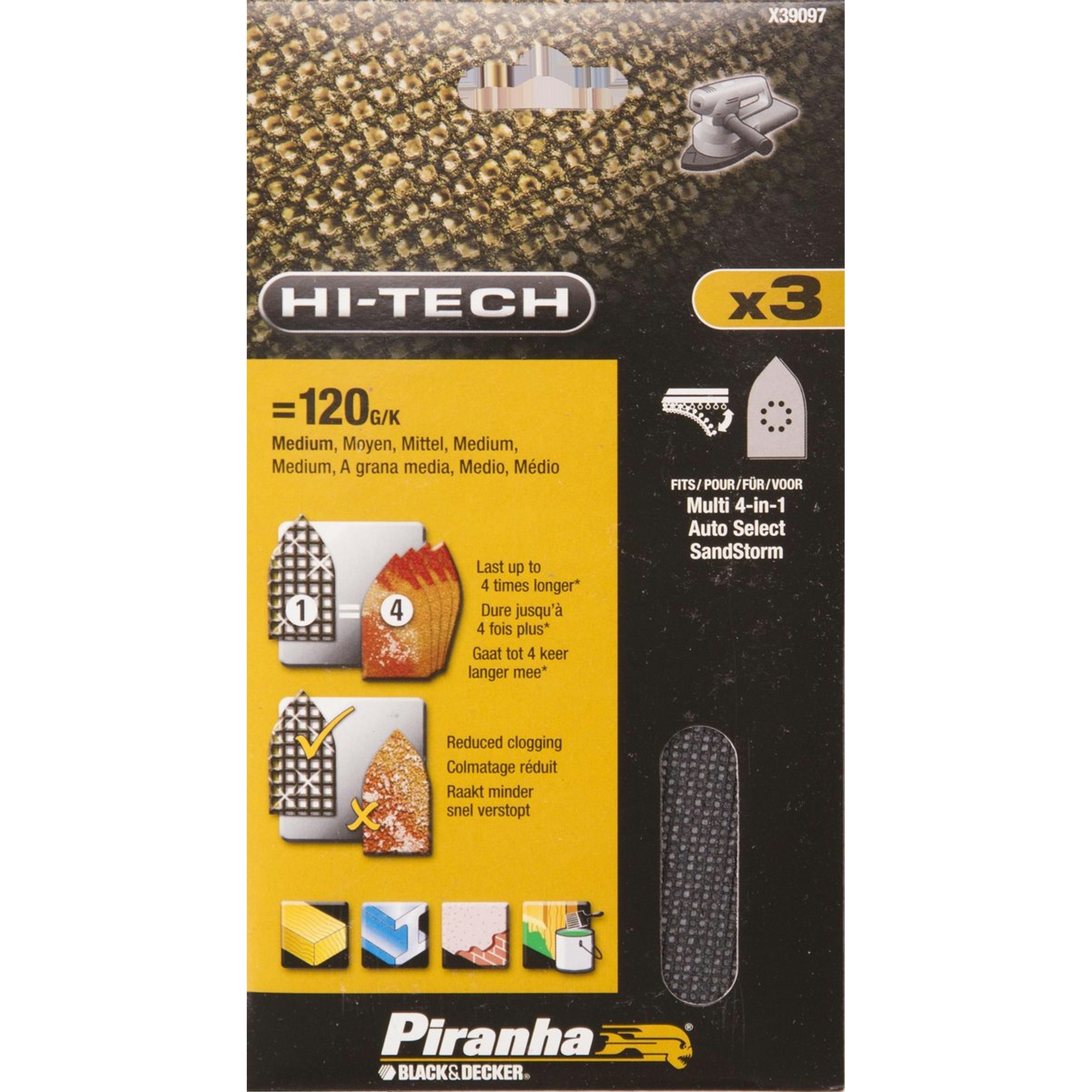 Piranha Schuurgaas Voor Blackdecker Multischuurmachine K120 X39097 Xj piranha kopen in de aanbieding