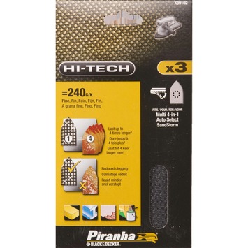 Piranha schuurgaas voor BLACK+DECKER multischuurmachine K240 X39102-XJ