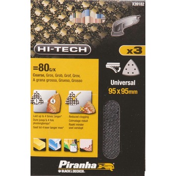 Piranha schuurgaas driehoek K80 X39182-XJ
