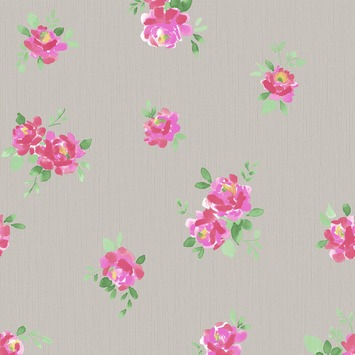 Graham & Brown Vliesbehang 32-602 Romantische Bloemen Taupe