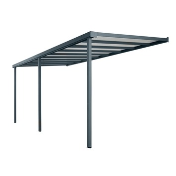 Bruynzeel terrasoverkapping/carport antraciet 549x310 cm