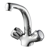 Handson Wastafelkraan Thomas 2-knops Chroom