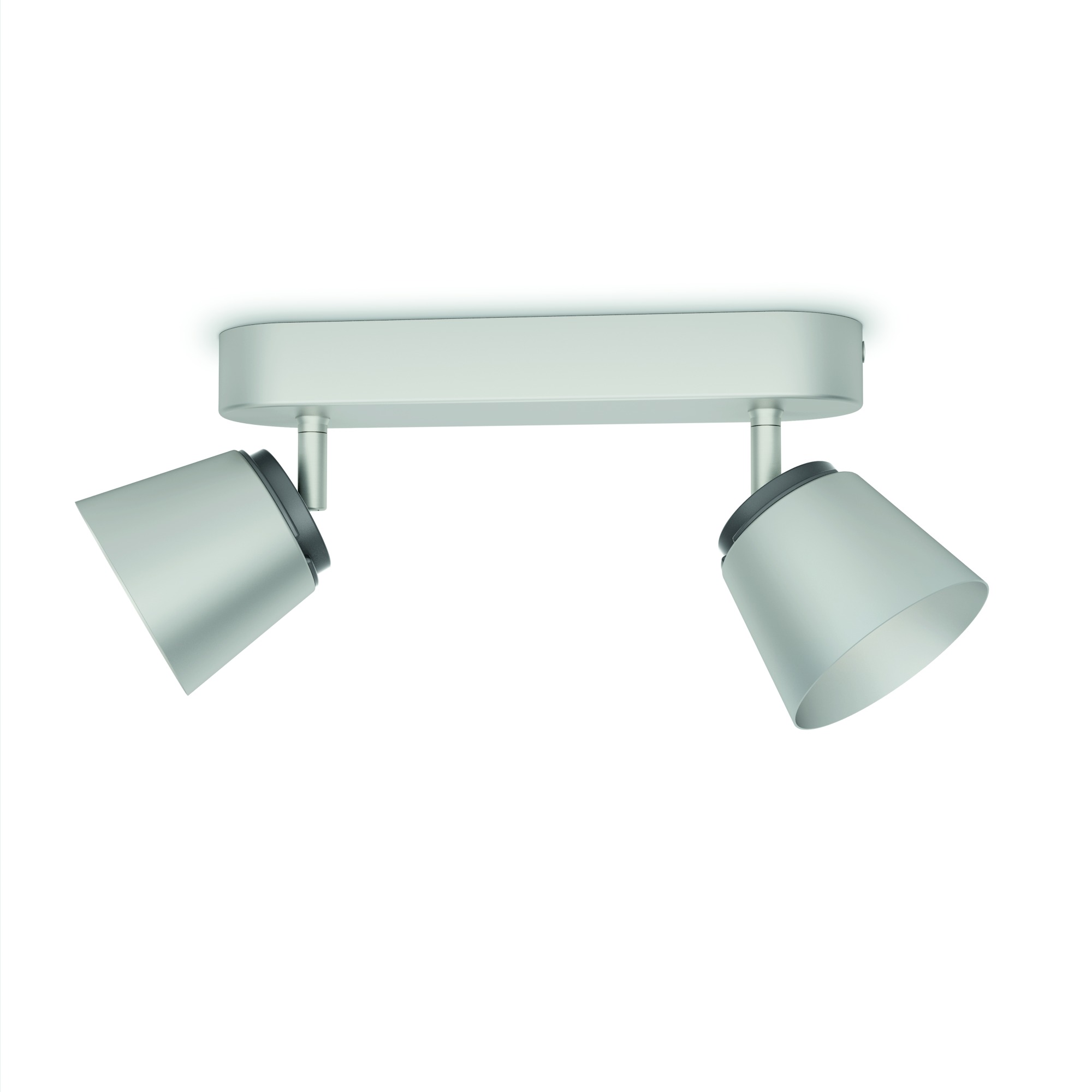 Philips Duobalk Dender Led 2X4W Nikkel philips kopen in de aanbieding