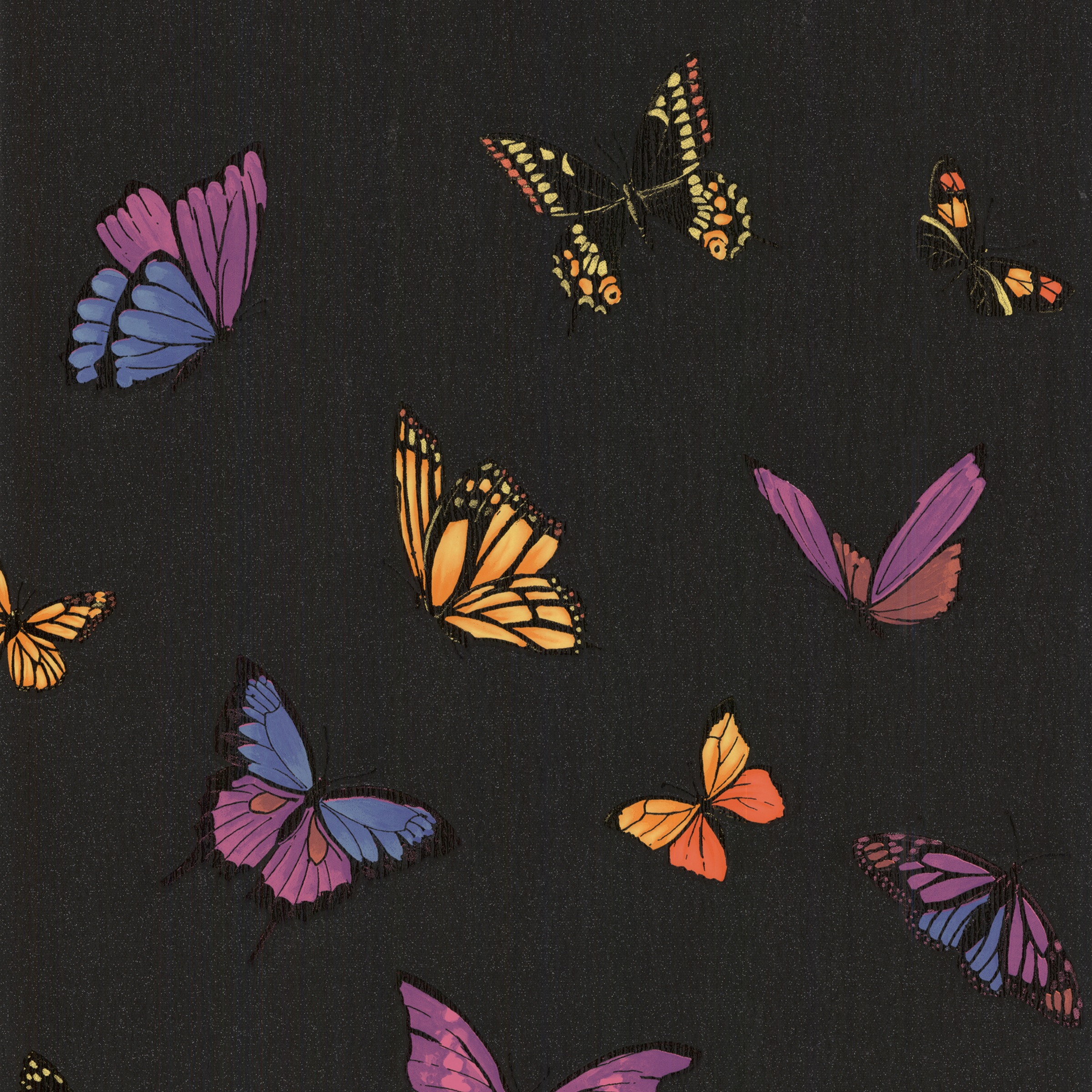 Julien Macdonald Vliesbehang Vlinder Glitter Zwart 31 174 julien macdonald kopen in de aanbieding