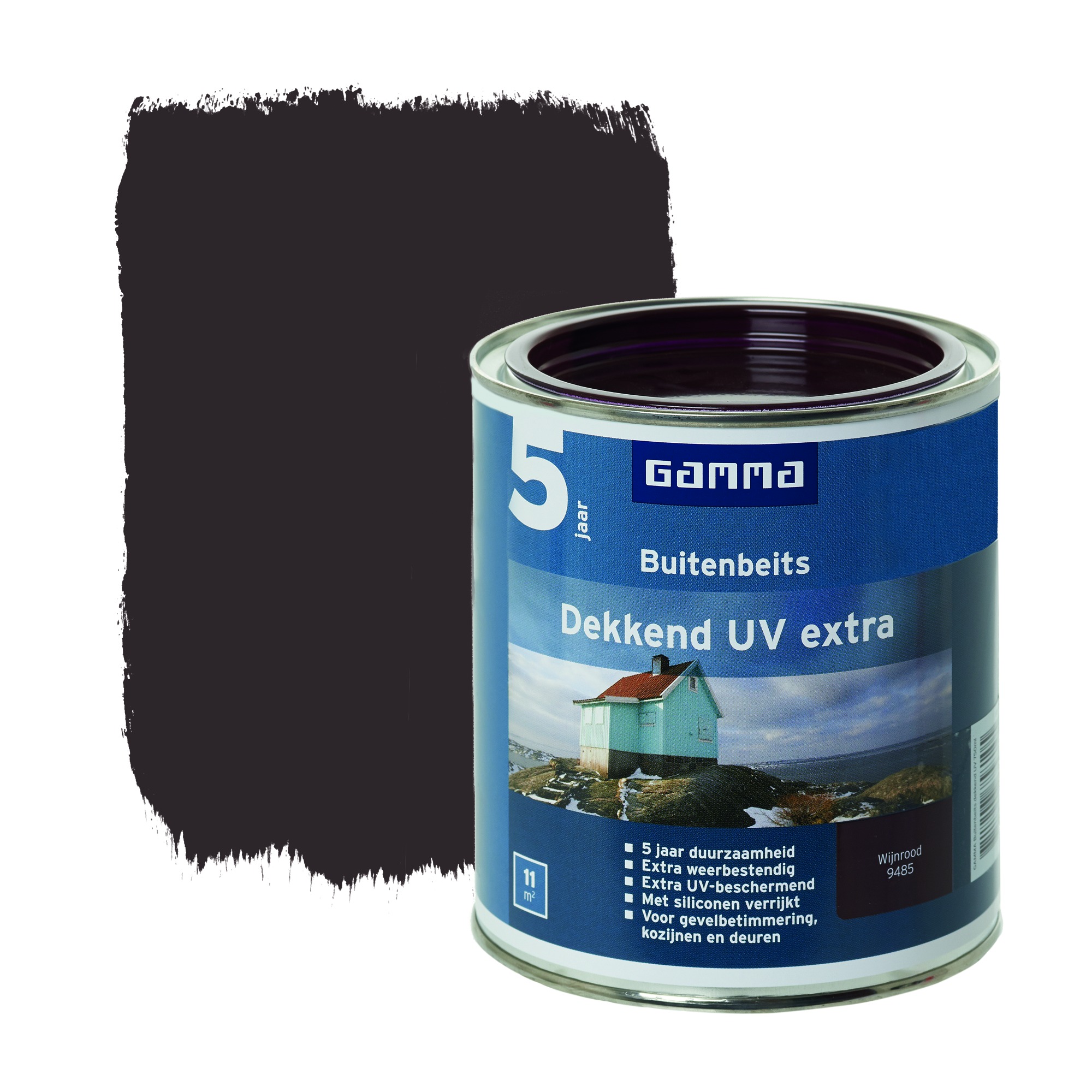 Gamma Beits Extra Dekkend 750Ml Wijnrood gamma kopen in de aanbieding