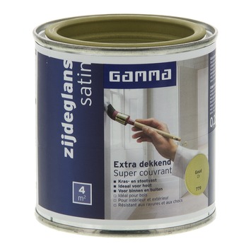 GAMMA GAMMA Extra Dekkend Lak Goud Zijdeglans 250 Ml Kopen Tuinhek Verven