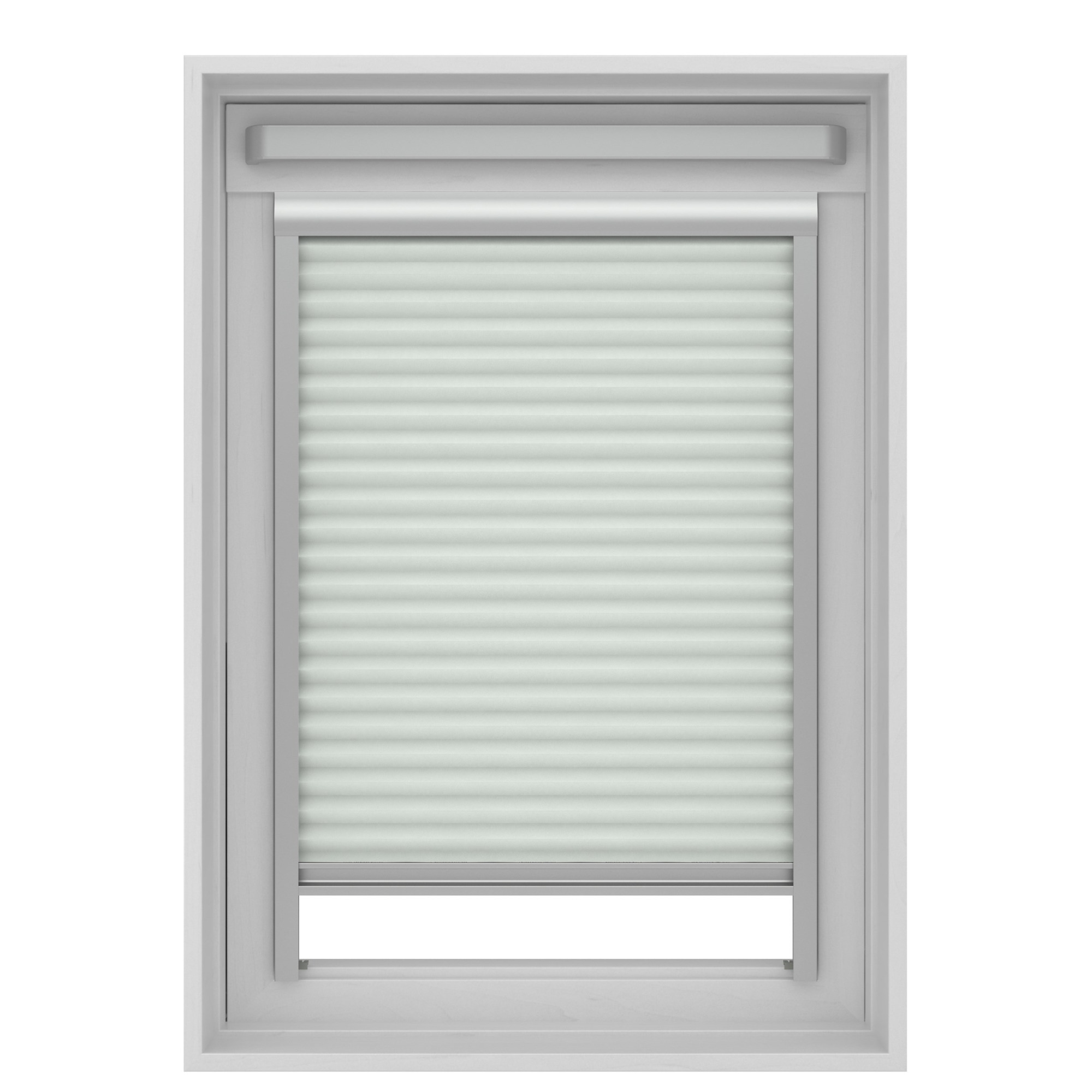 Gamma Dakraam Plisse Verduisterend 7100 Wit 114X118 gamma kopen in de aanbieding