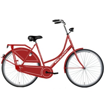Pelikaan omafiets Dutch Classic rood