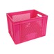 Fietskrat roze 40x30x26 cm