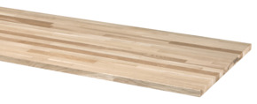 Werkblad massief eiken 250x61 cm 26 mm