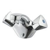 OK wastafelkraan 2 knops ketting chroom