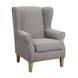 Louise fauteuil hout/stof taupe 98x76,5x83,5 cm