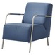 Dani fauteuil petrol blauw 78x60x85 cm