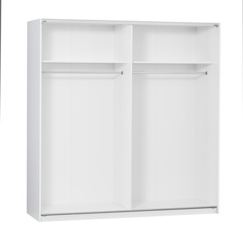 Alpha zweefdeurkast gelamineerd spaanplaat lariks  206x180x63 cm