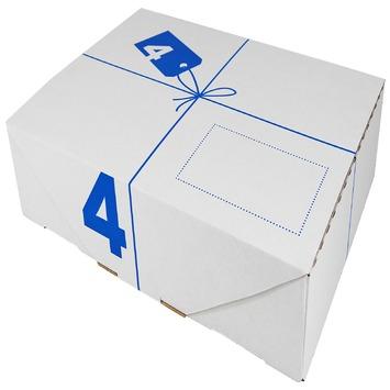 meisje Zie insecten eindeloos GAMMA | Postverzenddoos 4 karton wit 42,6x30x9 cm kopen? 