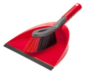 Vileda stoffer en blik rood