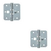 AXA Veiligheidsscharnier kogellager afgeronde hoeken SKG 2-sterren verzinkt 76x76 mm 2 stuks
