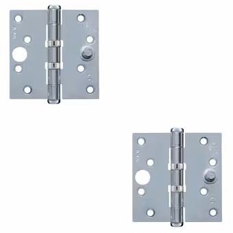 AXA Veiligheidsscharnier kogellager rechte hoeken SKG 3-sterren verzinkt 89x89 mm 2 stuks