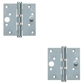 AXA Veiligheidsscharnier kogellager rechte hoeken SKG 3-sterren verzinkt 89x89 mm 2 stuks