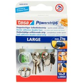 Tesa Powerstrip strips groot wit (10 stuks)