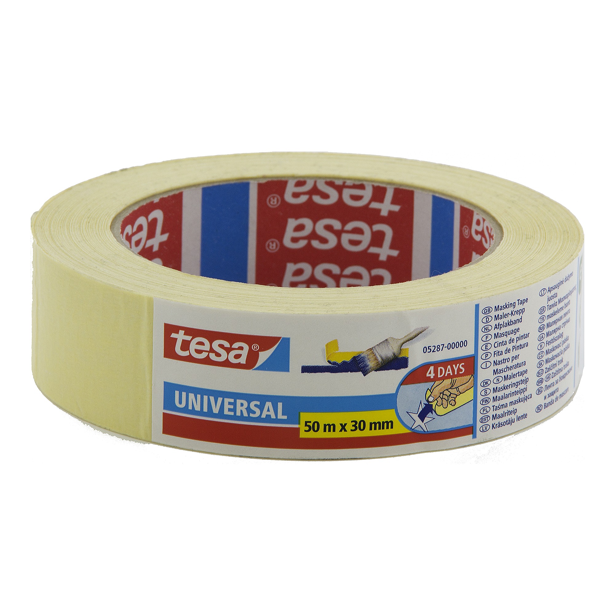 Tesa Universal Afplaktape 30 Mm 50 Meter Geel tesa kopen in de aanbieding