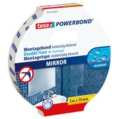 Tesa Powerbond montagetape spiegels wit 19 mm x 5 m