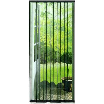 etnisch bezoek Labe GAMMA | Fikszo Deluxe horgordijn voor deuren 240x95 cm antraciet kopen? 