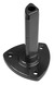 Giardino conische voetstuk voor profielpaal RAL 9005 zwart 48 x 180 mm