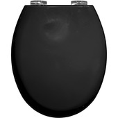 Bemis WC bril New York Zwart Hout met Softclose