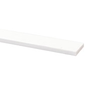 Lat hardhout geschaafd wit gegrond 12x68 mm 210 cm