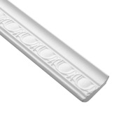 RANJIMA Flexibele decoratieve sierlijsten voor plafond en muur, TPE, driehoekige rand, wit, voor eindlijsten, keukenwerkbladen, tegelranden (6 m, 12 mm x 9 mm, wit