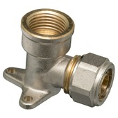 Levica koppeling VPE-c watertoevoer muurplaat 16-2,2 mm x 1/2"