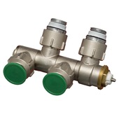 Levica H-aansluiting thermostatische kraan 2 pijpsysteem 16-2 x 1/2"
