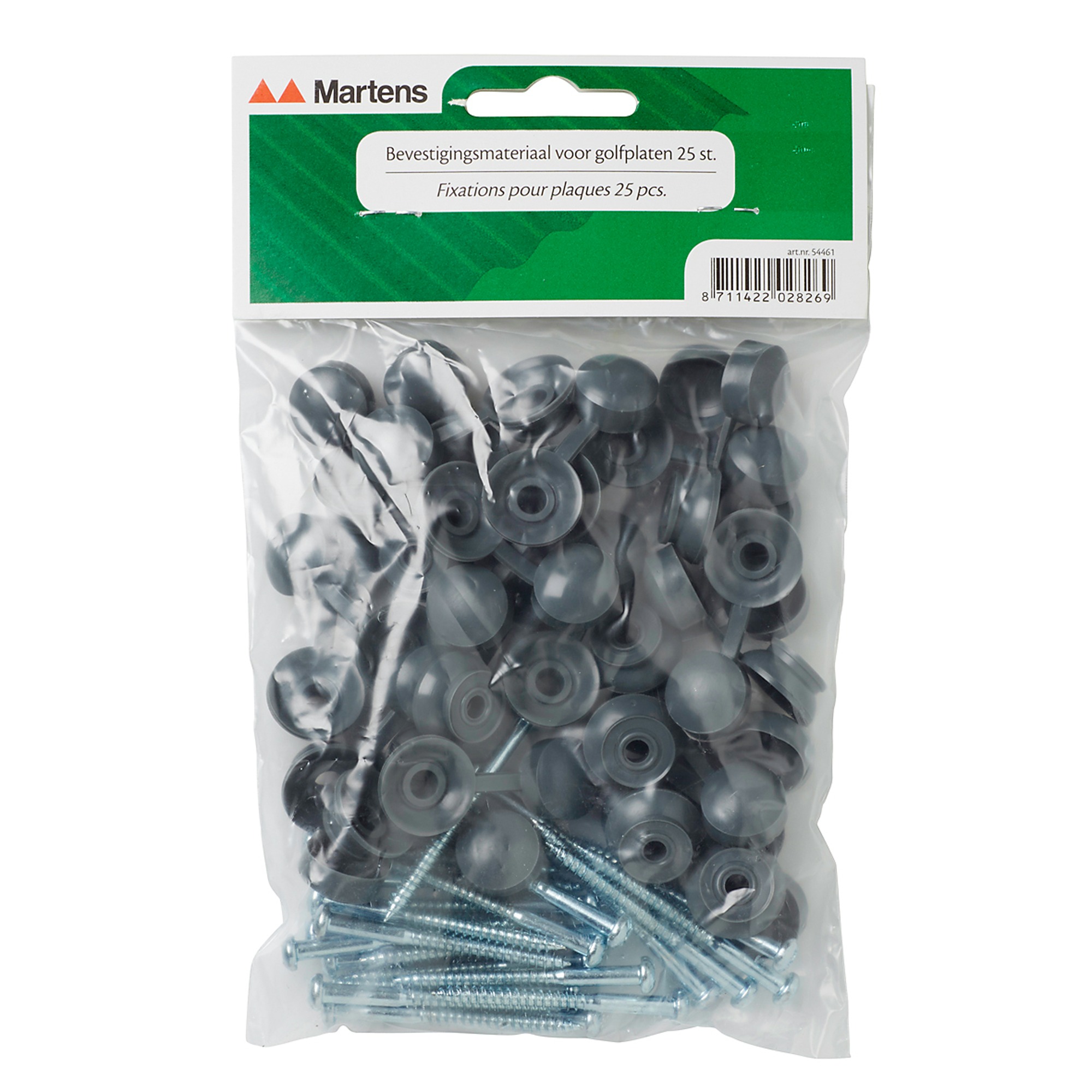 Martens Schroef Tbv Pvc Polyester Golfplaat 7618 Grijs 25 Stuks martens kopen in de aanbieding