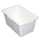 Stuckuip rechthoekig 45 liter wit