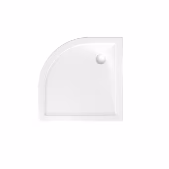 Bruynzeel douchebak inbouw kwartrond wit 90x90x4 cm