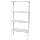 Handson stellingkast metaal wit 150x75x30 cm 120 kg