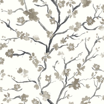 Vliesbehang Ushi taupe-grijs 2256-21