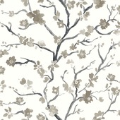 Vliesbehang Ushi taupe-grijs 2256-21