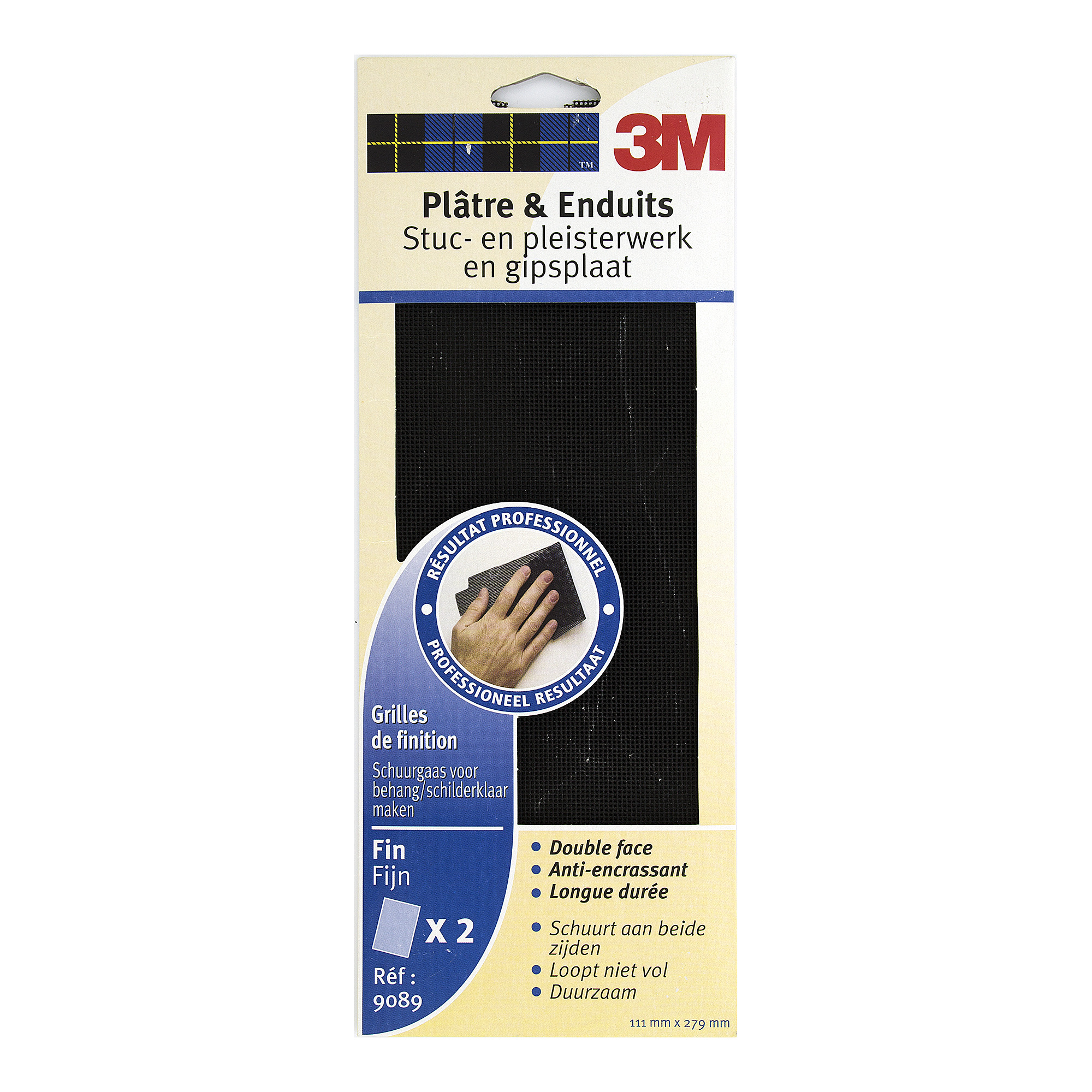 3M Schuurgaas Gipsplaat Stuc En Pleisterwerk Fijn 2 Stuks 3m kopen in de aanbieding