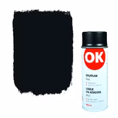 OK spuitlak mat zwart 400 ml