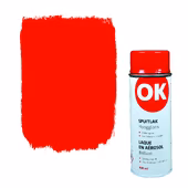 OK spuitlak hoogglans rood 400 ml